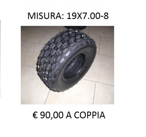 Gomme pneumatici 19x7 - 2,